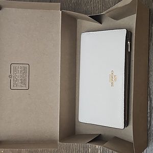Coach long zip wallet